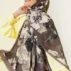 Floral Liva Crush Modal Scarf Mink - Imagen 2