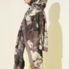 Floral Liva Crush Modal Scarf Mink - Imagen 3