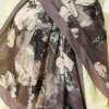 Floral Liva Crush Modal Scarf Mink - Imagen 4