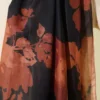 Floral Patterned Ribbed Shawl - Afbeelding 4