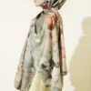 Floral Digital Print Scarf - immagine 3