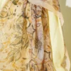 Floral Linen Shawl Yellow - immagine 4