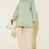 French Terry Plain Tunic Hazel – Bild 2