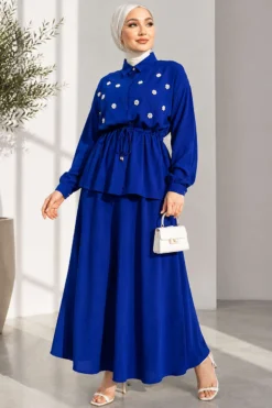 Alternative view of Pearl Flower Waist Tunic Skirt Set