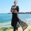 Chiffon Pareo Adjustable Waist Modest Swimwear