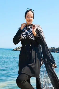 Alternatieve weergave van Chiffon Pareo Adjustable Waist Modest Swimwear