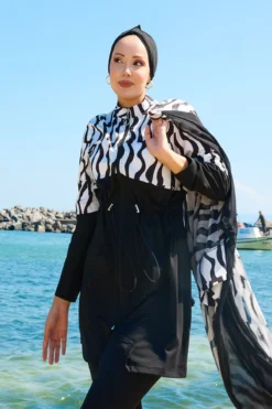Alternatieve weergave van Chiffon Pareo Adjustable Waist Modest Swimwear