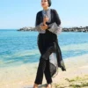 Chiffon Pareo Adjustable Waist Modest Swimwear - Afbeelding 4
