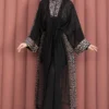 Chiffon Pareo Adjustable Waist Modest Swimsuit Leopard - immagine 7
