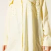 Double Pocket Stone-Embellished Tencel Shirt Yellow – Bild 4