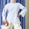Asymmetrical Cut Tunic Blue