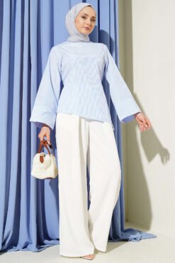 Alternative Ansicht von Asymmetrical Cut Tunic Blue