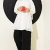 Pearl Button Lace Embroidered Shirt Ecru - Imagen 2