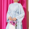 Loose-Fit Skirted Two-Piece Set Blue wholesale clothing set view 2 - Hicabistan Turkey factory