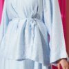 Loose-Fit Skirted Two-Piece Set Blue wholesale clothing set view 4 - Hicabistan Turkey factory