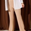 Flared Waistband Double Pants