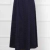 Striped Mevlana Modest Skirt Navy Blue - Afbeelding 3