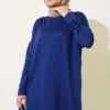 ⁦Heart Detail Basic Tunic Dark Navy⁩ - الصورة ⁦5⁩