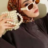 Camouflage Pattern Soft Scarf Brown