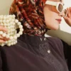 Camouflage Pattern Soft Scarf Brown - Imagen 2