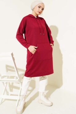 منظر بديل لـ Pocket Tunic Burgundy
