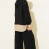 Hooded Detailed Two-Piece Set Black - Afbeelding 3