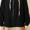 Hooded Detailed Two-Piece Set Black - Afbeelding 4