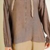 Hooded Detailed Two-Piece Set Mink - Afbeelding 4