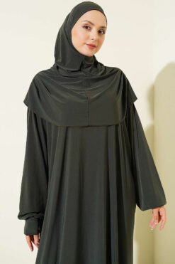 Alternatieve weergave van Hooded Prayer Dress Khaki