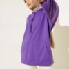 Hooded Oversize Sweatshirt Purple