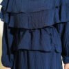 Layered Blouse and Skirt Set Navy Blue – Image 4