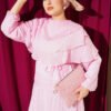 Belted Two-Piece Set with Metal Buckle Pink - Imagen 5