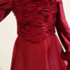 Layered Corset-Look Dress Burgundy - immagine 4