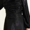 Layered Corset-Look Dress Black - immagine 4