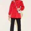 Ruffled Tiered Collar Shirt Red - Afbeelding 2
