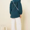 Ruffled Tiered Collar Shirt Emerald – Bild 3