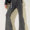 Belted Flared Jeans