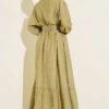 Belted Buttoned Ruffled Dress - Afbeelding 3