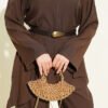 Belted Layered Pants Set Brown – Image 4