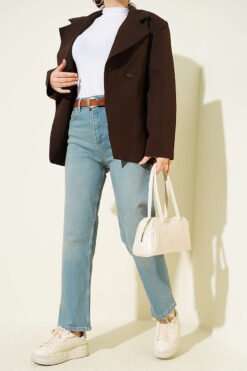 Belted Mom Jeans Pants