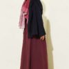 Belted Voile Skirt Burgundy - immagine 3