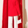 ⁦Self-Belted Dabble Pants White⁩ - الصورة ⁦3⁩