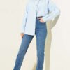 Cut Slim Fit Stretchy Denim Pants Blue – Bild 2