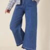 Short Fringed Denim Pants