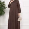 Classic Zippered Ferace Brown