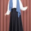 Classic Checkered Skirt Indigo - Imagen 5
