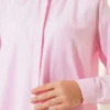 ⁦Classic Collar Oval Cut Shirt Pink⁩ - الصورة ⁦4⁩