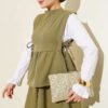Side Tied Skirt Set with Sleeve Detail - Afbeelding 2