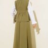 Side Tied Skirt Set with Sleeve Detail - Afbeelding 3