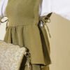 Side Tied Skirt Set with Sleeve Detail - Afbeelding 4